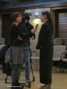Mariannával interjú készült a Kispest TV számára.